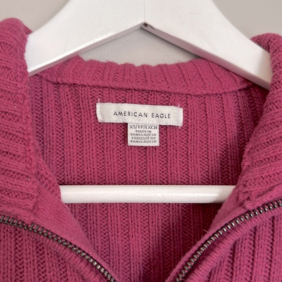 AE Ribbed Zip-Up Sweater - Picture 2 of 5